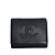 Cartera tri-fold de piel de ternera granulada negra Chanel Negro - vista 2