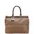Borsa Boston Damier Greenwich PM Louis Vuitton Marrone