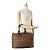 Borsa Boston Damier Greenwich PM Louis Vuitton Marrone - vista 12