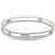 NUOVO BRACCIALE MESSIKA BANGLE MOVE ROMANE 6514 ORO BIANCO DIAMANTE JONC 15 CM Argento