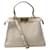 NEW FENDI PEEKABOO MEDIUM 8BN321 BEIGE GRAINED LEATHER HANDBAG  ref.2378229