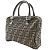 Borsa Fendi Zucca Marrone in Nylon - vista 2