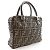 Borsa Fendi Zucca Marrone in Nylon - vista 3