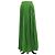 Falda maxi plisada de crepé de chine verde Prada