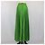 Falda maxi plisada de crepé de chine verde Prada - vista 3