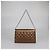 Clutch classico trapuntato in bronzo con catena Chanel - vista 3