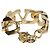 Valentino Bracciale in metallo con catena e logo V in oro D'oro - vista 2