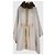 Loro Piana Beige Cape w/ Hooded Fur