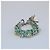 Chanel Bracciale CC con Charm Portafortuna in Catena Verde/Argento - vista 2