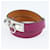 Hermès Pulseira de couro de dupla volta banhada a paládio Violet Rivale Roxo  - vista 2