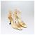 Chanel Gold Interlocking CC Logo T Strap Pumps Golden - view 2