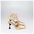 Chanel Gold Interlocking CC Logo T Strap Pumps Golden - view 3