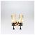 Chanel Gold Interlocking CC Logo T Strap Pumps Golden - view 5