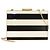 Borsa clutch in smalto Valentino nera/avorio Nero Crudo