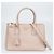 Prada Beiger Saffiano Lux Alter Mittelgroßer Galleria Tote