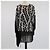 Top Fridge con Borlas Impresas en Negro/Blanco Andrew Gn