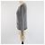 Cardigan grigio in maglia con rifinitura in shearling di Prada - vista 2