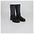 Botas de lluvia de media caña Hermès negras/grises Castaño Negro - vista 2