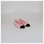 Bailarinas Chanel de punta cap toe rosa/negro con lazo - vista 2