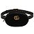 Belt bag GG Marmont in velluto nero matelassé Gucci