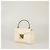 Borsa a mano Valentino Mini One Stud avorio - vista 3