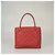 Borsa Madallion in caviar trapuntato rosso Chanel - vista 3