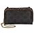 Céline Celine Mini Clutch a Catena Triomphe Nero/Marrone
