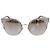 Runde Sonnenbrillen mit silber/braunem Glitter-Gradient von Jimmy Choo