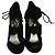 Schwarze Cut-Out Peep-Toe-Ankle-Sandalen von Tom Ford