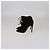 Schwarze Cut-Out Peep-Toe-Ankle-Sandalen von Tom Ford - Ansicht 4