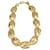 Collier en maillons en forme de nid d'abeille en ton or Yves Saint Laurent Doré  - vue 1