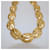 Collier en maillons en forme de nid d'abeille en ton or Yves Saint Laurent Doré  - vue 2