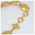 Collier en maillons en forme de nid d'abeille en ton or Yves Saint Laurent Doré  - vue 3