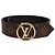 Cinturón reversible Louis Vuitton Monogram LV Circle negro