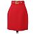 Falda roja GG Marmont A Line hasta la rodilla de Gucci