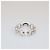 Gucci 18k Weißgold Diamant Horsebit Ring - Ansicht 3