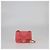 Bolsa de flap mini quadrada matelassada rosa Chanel com pérolas Crush