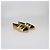 Chanel Gold/Black Espadrilles CC Cap Toe Flats Golden - view 2