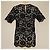 Camiseta de manga corta de encaje negro/blanco Valentino - vista 3