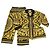 Conjunto de pijama Barocco amarillo/negro Versace