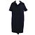 Cappotto blu navy con dettagli in bottone, lunghezza ginocchio Marni