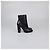 Schwarze Python-Absatzstiefeletten von Dries Van Noten - Ansicht 3