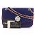 Borsa a spalla con doppia catena Chanel Rosso Blu navy - vista 17