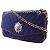 Borsa a spalla con doppia catena Chanel Rosso Blu navy - vista 2