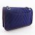 Borsa a spalla con doppia catena Chanel Rosso Blu navy - vista 3