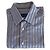 Massimo Dutti camicia a righe blu bianca marrone taglia L-XL (43-44) Bianco