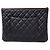 Timeless Chanel Caviar Clutch Nuova Media (6332720) Nero - vista 3
