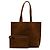 Borsa Carrimi MM in feltro stampato marrone di Hermès - vista 10