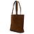 Borsa Carrimi MM in feltro stampato marrone di Hermès - vista 2