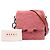 Marni Borsa a tracolla in shearling rosa con catena - vista 12